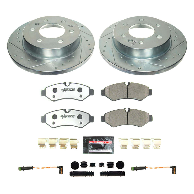 Power Stop K8655-36 Rear Z36 Severe-Duty Truck And Tow 1-Click Pad And Rotor Kit for 2019-2020 Freightliner Sprinter 1500 product image