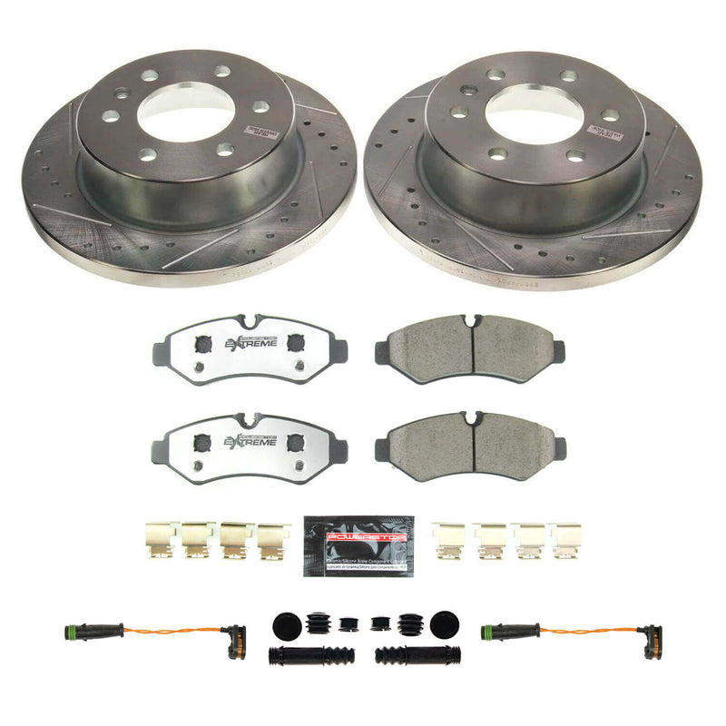 Power Stop K8656-36 Rear Z36 Severe-Duty Truck And Tow 1-Click Pad And Rotor Kit for 2019-2020 Freightliner Sprinter 1500 product image