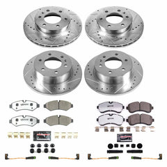 Power Stop K8659-36 Front And Rear Z36 Severe-Duty Truck And Tow 1-Click Pad And Rotor Kit for 2019-2021 Freightliner Sprinter 3500 product image