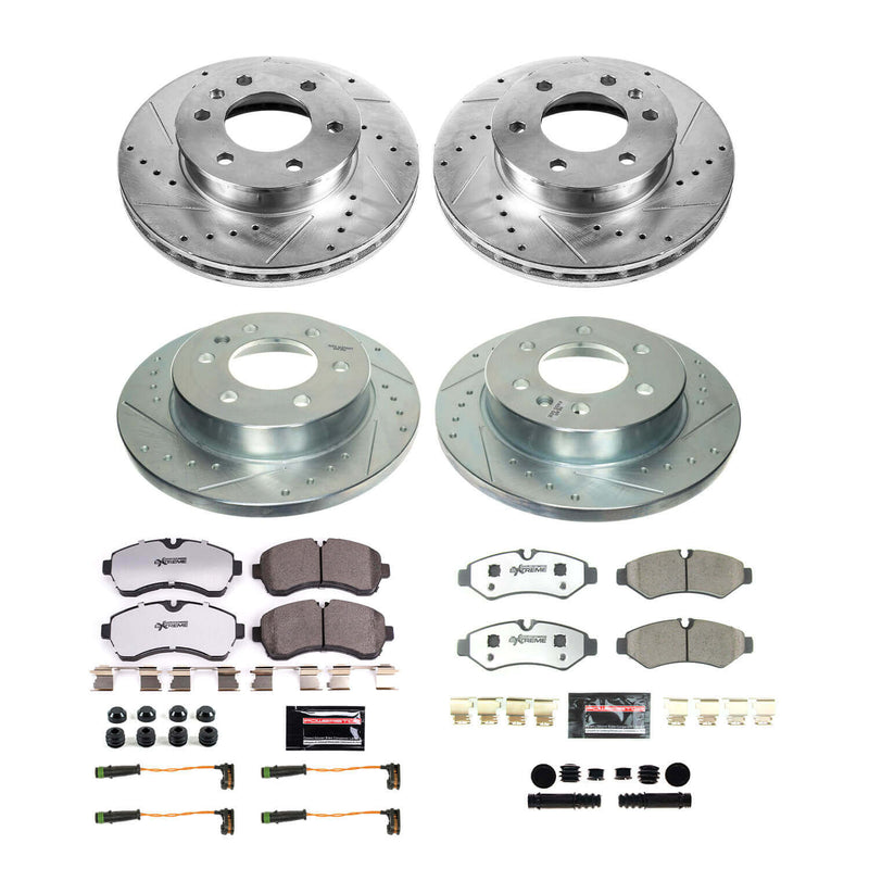 Power Stop K8660-36 Front And Rear Z36 Severe-Duty Truck And Tow 1-Click Pad And Rotor Kit for 2019-2020 Freightliner Sprinter 1500 product image