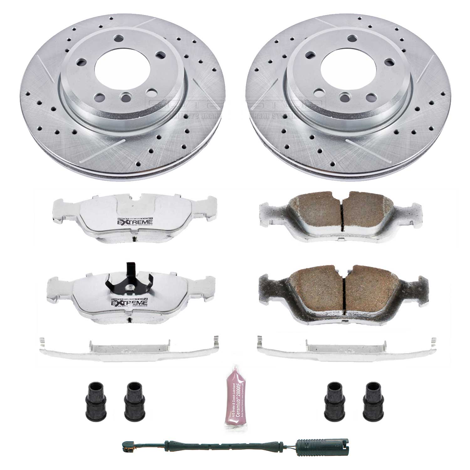 Power Stop K867-26 Z26 Extreme Street Warrior 1-Click Brake Kit (Front) for 2001-2002 BMW Z3 product image