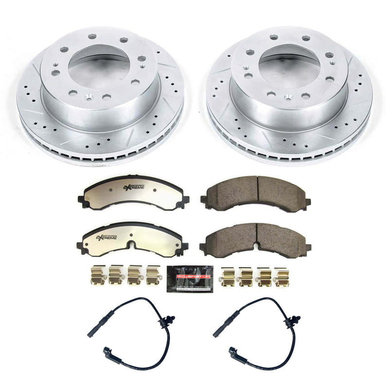 Power Stop K8670-36 Front Z36 Severe-Duty Truck And Tow 1-Click Pad And Rotor Kit for 2020-2024 Chevrolet Silverado 2500 HD product image