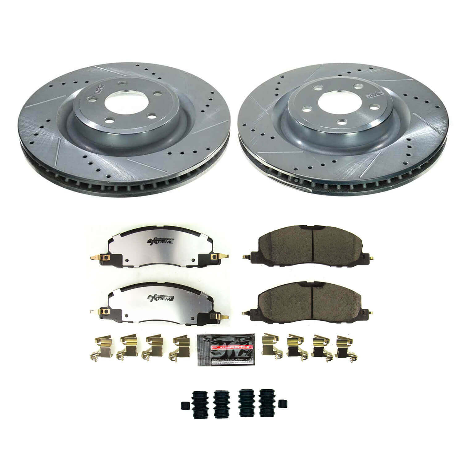 Power Stop K8672-36 Front Z36 Severe-Duty Truck And Tow 1-Click Pad And Rotor Kit for 2020 Ford Explorer Base, Limited, Platinum, ST, XLT product image