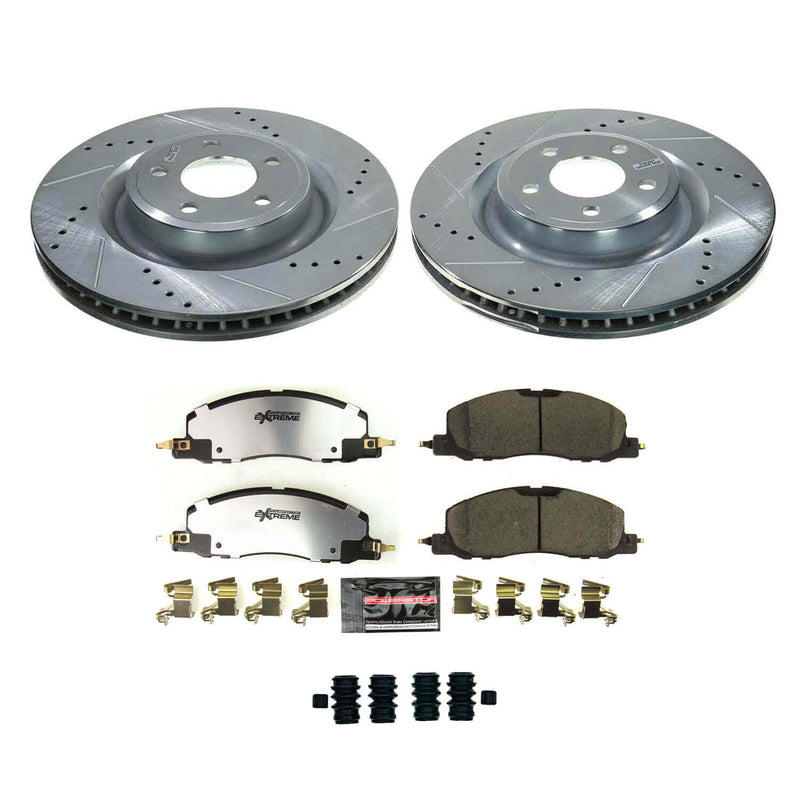Power Stop K8672-36 Front Z36 Severe-Duty Truck And Tow 1-Click Pad And Rotor Kit for 2020 Ford Explorer Base, Limited, Platinum, ST, XLT product image