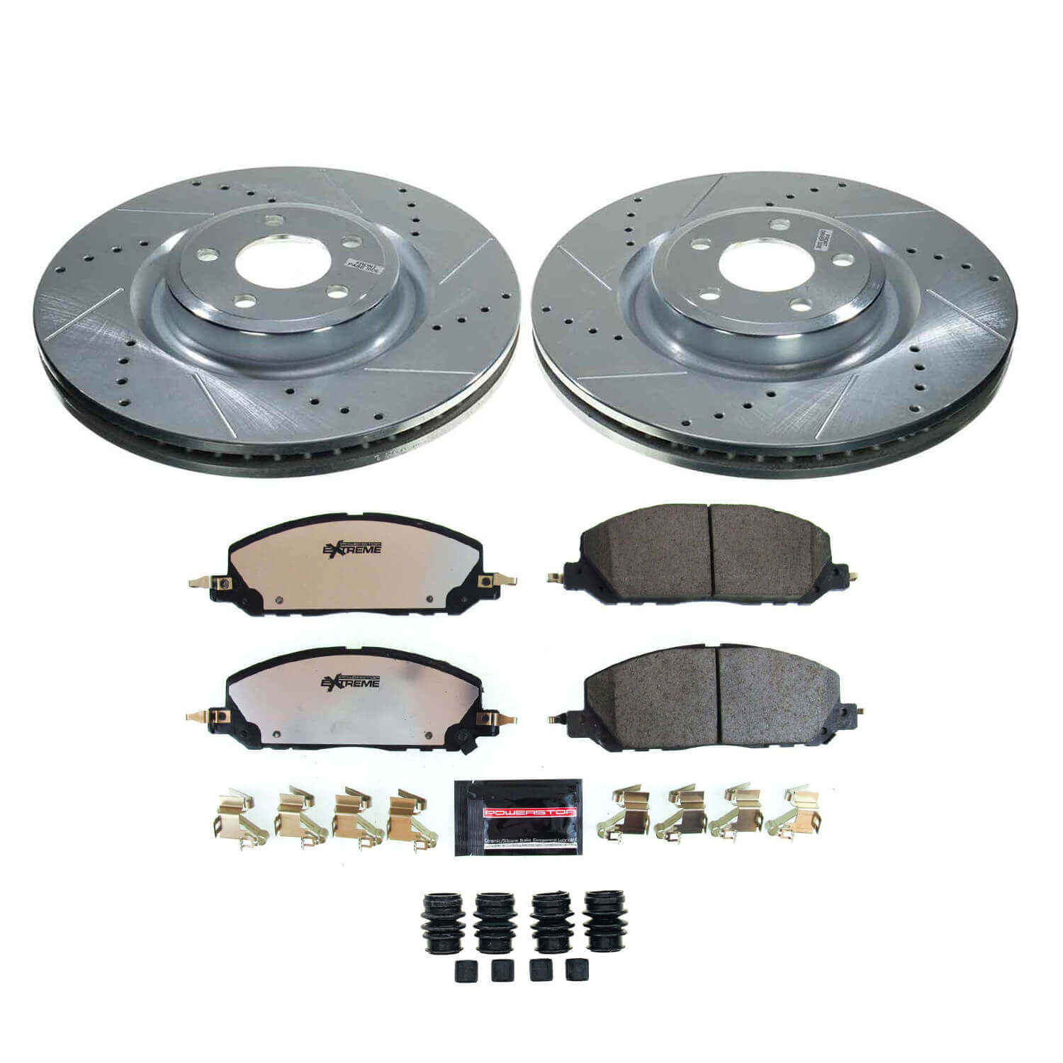 Power Stop K8673-36 Front Z36 Severe-Duty Truck And Tow 1-Click Pad And Rotor Kit for 2020 Ford Explorer Limited Hybrid, ST product image