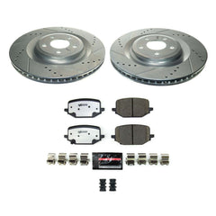 Power Stop K8682-36 Rear Z36 Severe-Duty Truck And Tow 1-Click Pad And Rotor Kit for 2020 Ford Explorer Limited Hybrid, ST product image