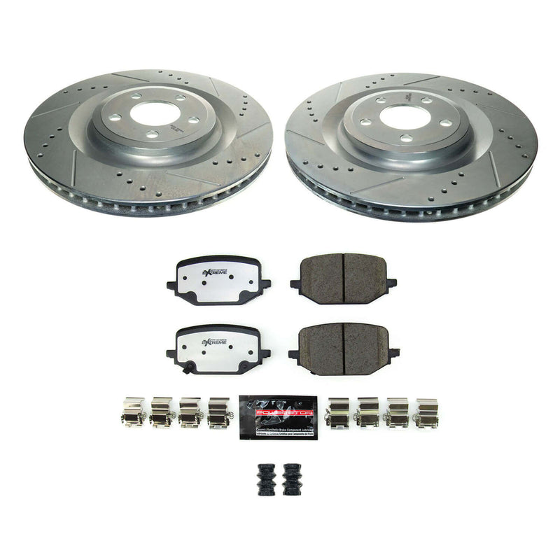 Power Stop K8682-36 Rear Z36 Severe-Duty Truck And Tow 1-Click Pad And Rotor Kit for 2020 Ford Explorer Limited Hybrid, ST product image