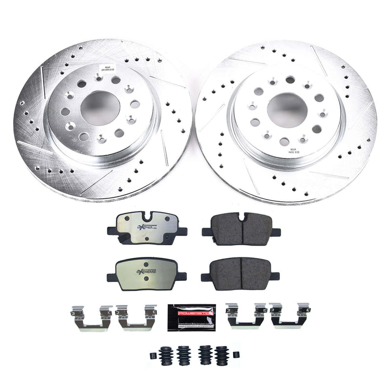 Power Stop K8683-36 Rear Z36 Severe-Duty Truck And Tow 1-Click Pad And Rotor Kit for 2021-2023 Buick Enclave product image