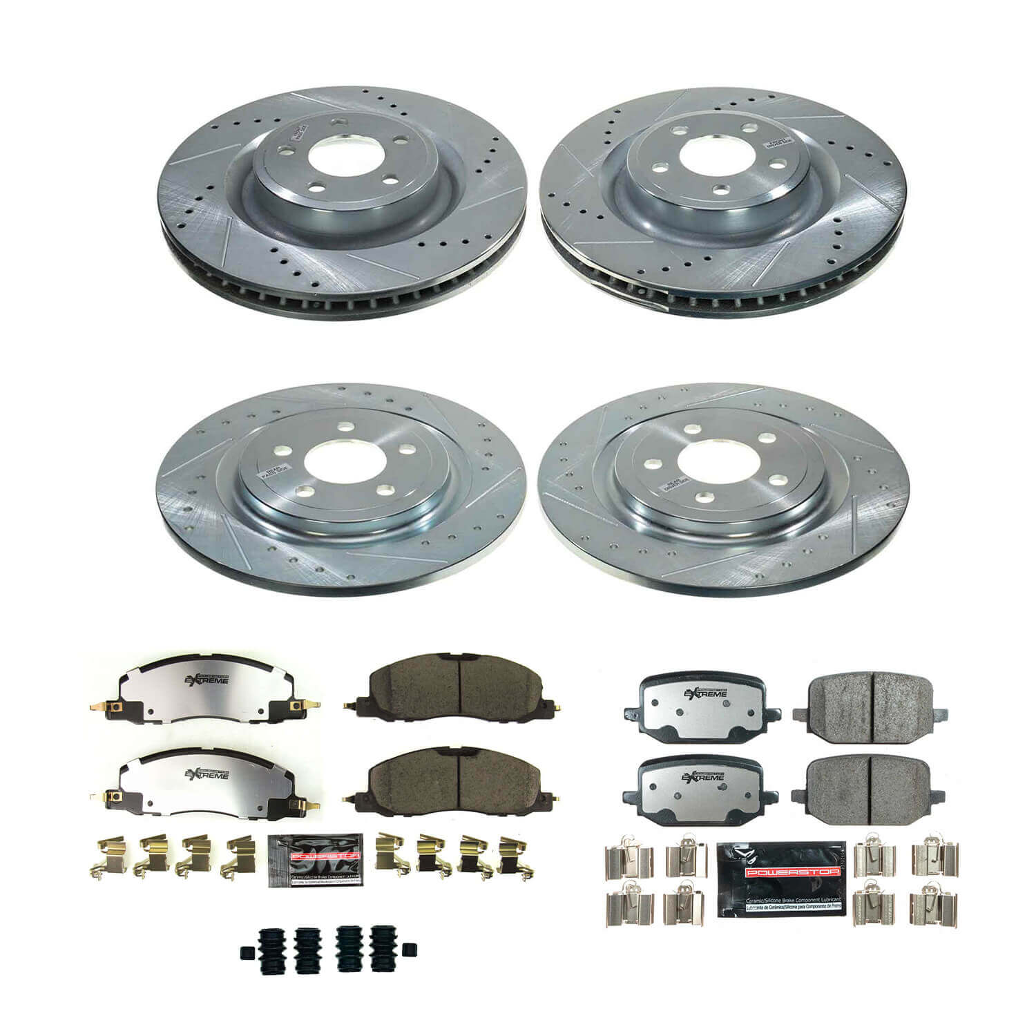 Power Stop K8693-36 Front And Rear Z36 Severe-Duty Truck And Tow 1-Click Pad And Rotor Kit for 2020 Ford Explorer Base, Limited, Platinum, ST, XLT product image