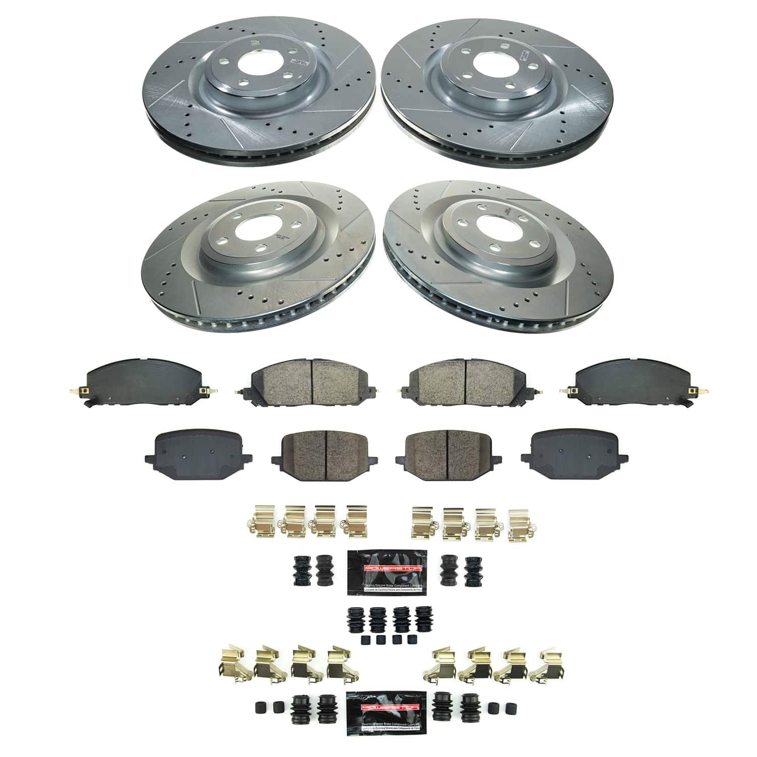 Power Stop K8694-36 Front And Rear Z36 Severe-Duty Truck And Tow 1-Click Pad And Rotor Kit for 2020 Ford Explorer Limited Hybrid, ST product image