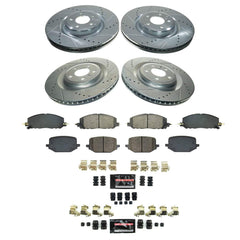 Power Stop K8694-36 Front And Rear Z36 Severe-Duty Truck And Tow 1-Click Pad And Rotor Kit for 2020 Ford Explorer Limited Hybrid, ST product image