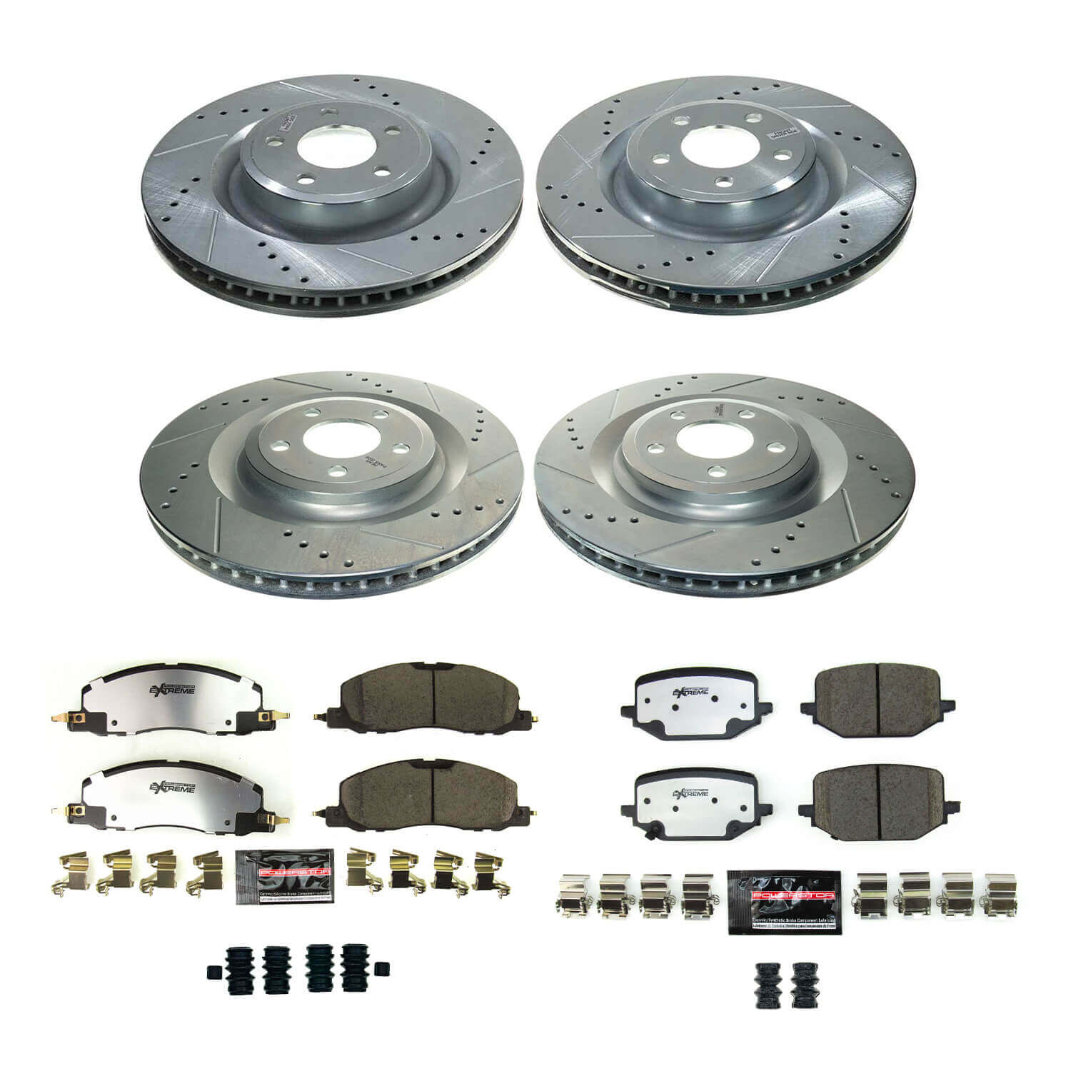 Power Stop K8696-36 Front And Rear Z36 Severe-Duty Truck And Tow 1-Click Pad And Rotor Kit for 2020-2025 Lincoln Aviator product image