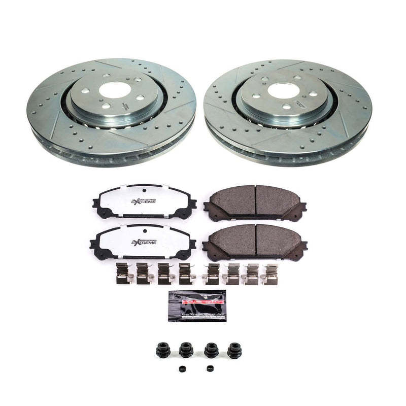 Power Stop K8705-36 Front Z36 Severe-Duty Truck And Tow 1-Click Pad And Rotor Kit for 2021-2024 Toyota RAV4 Prime product image