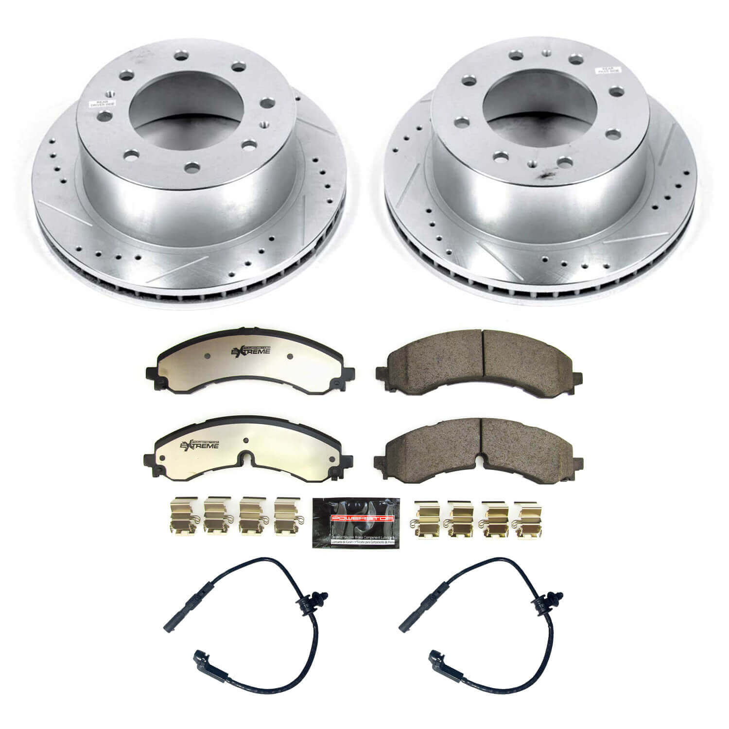 Power Stop K8713-36 Rear Z36 Severe-Duty Truck And Tow 1-Click Pad And Rotor Kit for 2020-2024 Chevrolet Silverado 2500 HD product image