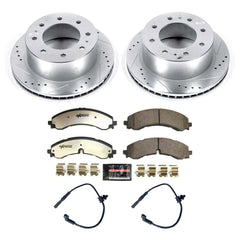 Power Stop K8713-36 Rear Z36 Severe-Duty Truck And Tow 1-Click Pad And Rotor Kit for 2020-2024 Chevrolet Silverado 2500 HD product image