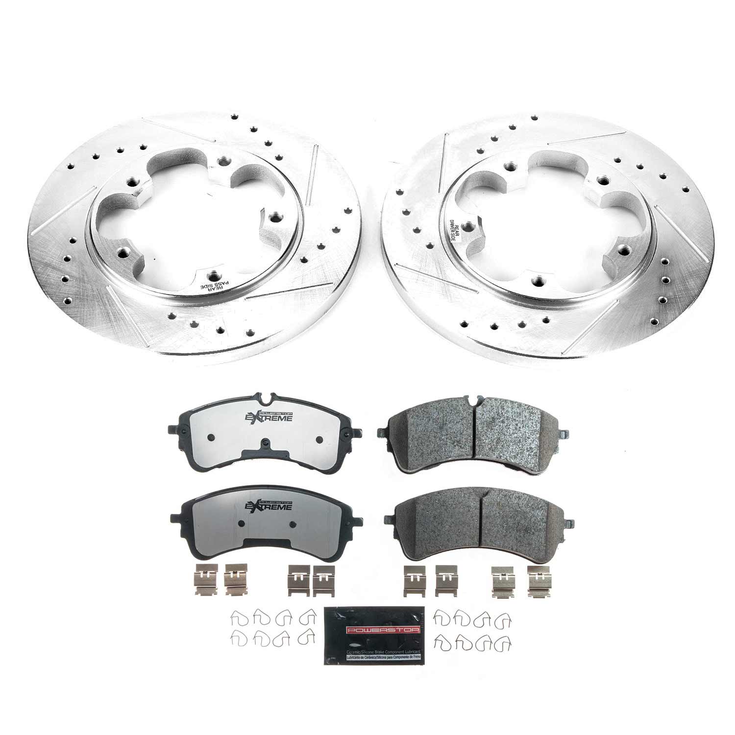 Power Stop K8714-36 Rear Z36 Severe-Duty Truck And Tow 1-Click Pad And Rotor Kit for 2020 Ford TRANSIT-150 product image