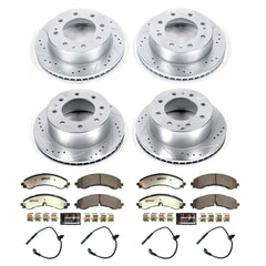 Power Stop K8732-36 Front And Rear Z36 Severe-Duty Truck And Tow 1-Click Pad And Rotor Kit for 2020-2024 Chevrolet Silverado 2500 HD product image