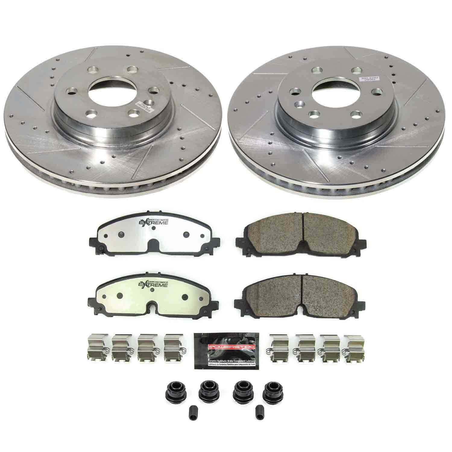 Power Stop K8741-36 - Front Z36 Truck And Tow Pad And Rotor Kit vehicle fitment brake part