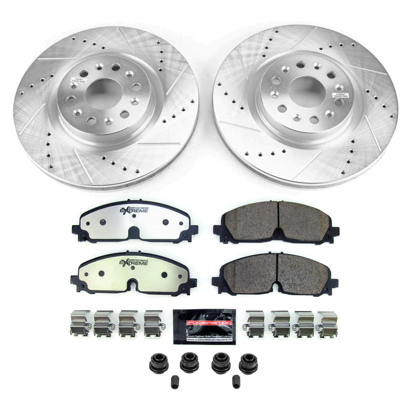 Power Stop K8743-36 - Front Z36 Severe-Duty Truck And Tow 1-Click Pad And Rotor Kit vehicle fitment brake part