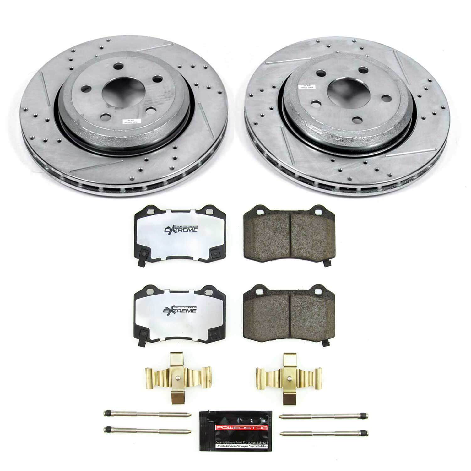 Power Stop K8758-36 Rear Z36 Severe-Duty Truck And Tow 1-Click Pad And Rotor Kit for 2018-2020 Dodge Durango SRT product image