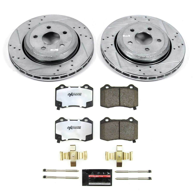 Power Stop K8758-36 Rear Z36 Severe-Duty Truck And Tow 1-Click Pad And Rotor Kit for 2018-2020 Dodge Durango SRT product image