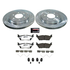 Power Stop K8765-36 Rear Z36 Severe-Duty Truck And Tow 1-Click Pad And Rotor Kit for 2021-2023 Ford F-150 King Ranch, Lariat, Limited, Platinum, Police Responder, Raptor, Ssv, Tremor, XL product image