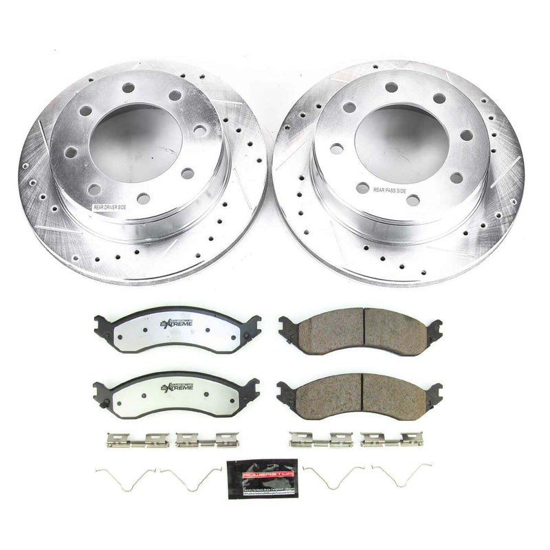 Power Stop K8767-36 Rear Z36 Severe-Duty Truck And Tow 1-Click Pad And Rotor Kit for 2021-2023 Chevrolet Express 2500 product image