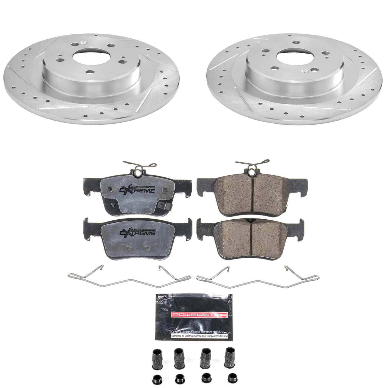 Power Stop K8774-26 Z26 Extreme Street Warrior 1-Click Pad And Rotor Kit for 2021-2024 Acura TLX - product image