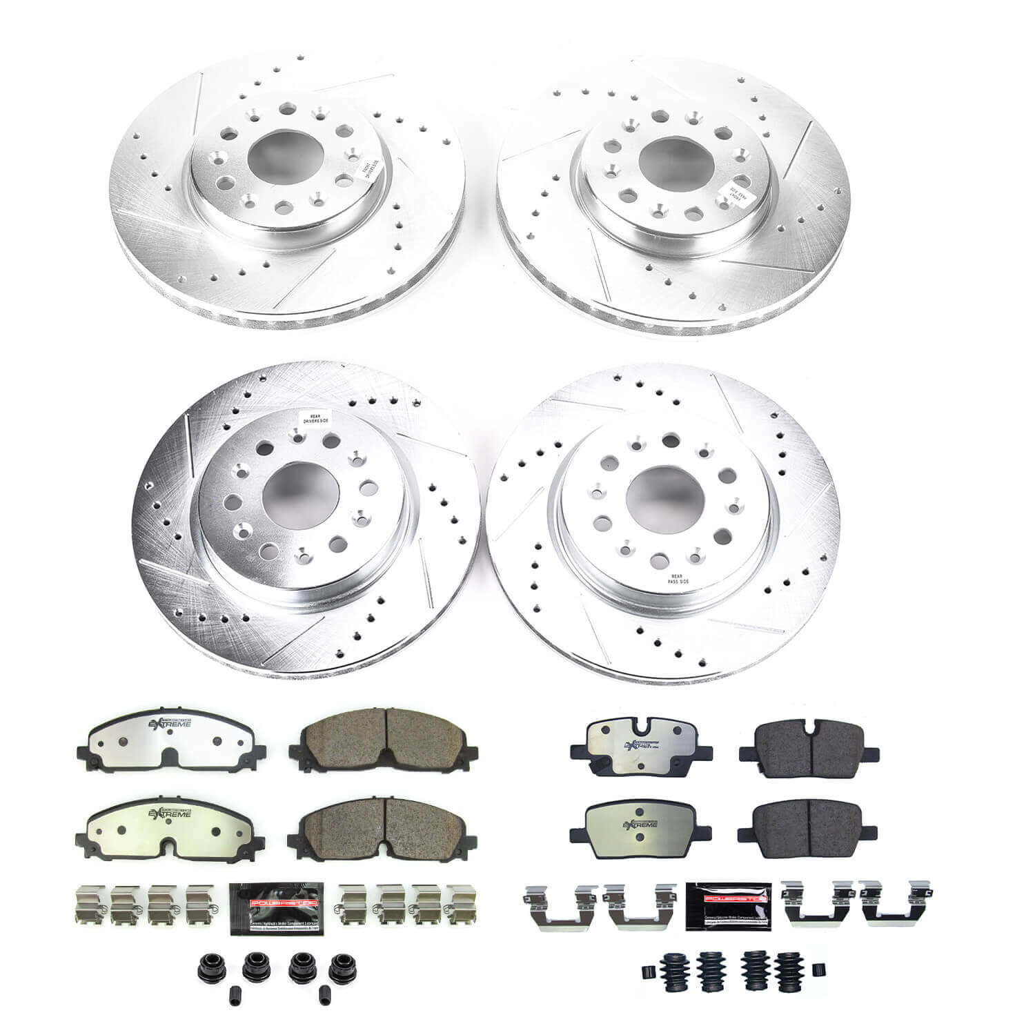 Power Stop K8794-36 Front And Rear Z36 Severe-Duty Truck And Tow 1-Click Pad And Rotor Kit for 2021-2023 Buick Enclave product image
