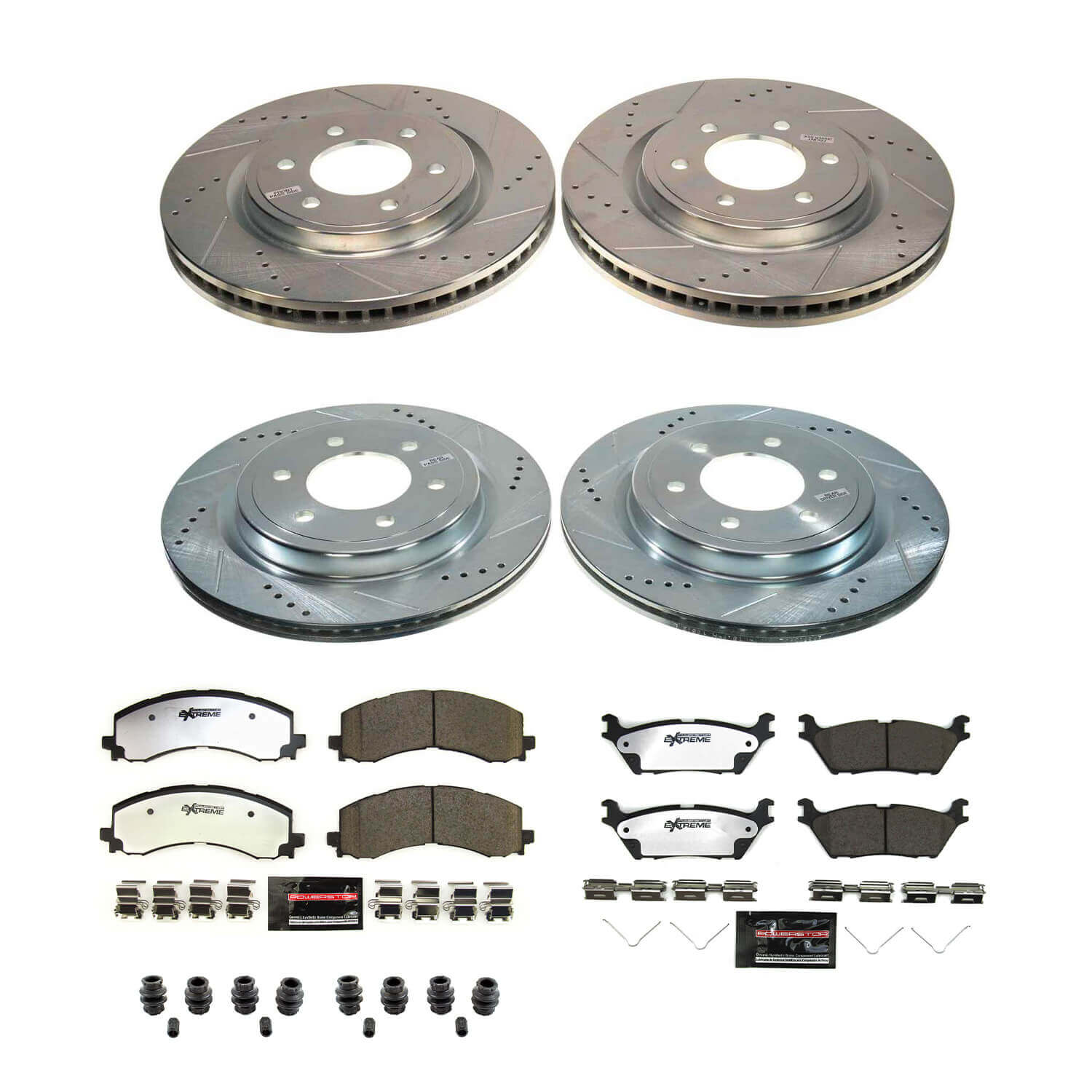 Power Stop K8803-36 Front And Rear Z36 Severe-Duty Truck And Tow 1-Click Pad And Rotor Kit for 2022-2024 Ford Expedition product image