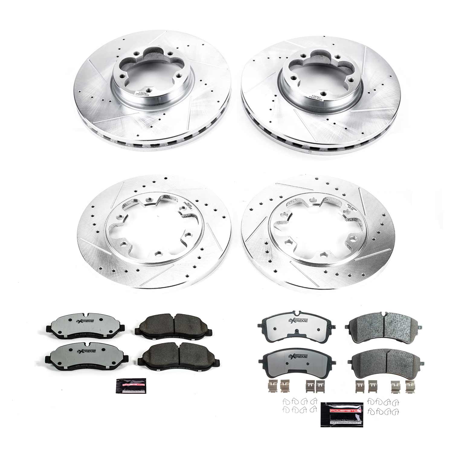 Power Stop K8806-36 Front And Rear Z36 Severe-Duty Truck And Tow 1-Click Pad And Rotor Kit for 2020-2024 Ford TRANSIT-350 HD product image