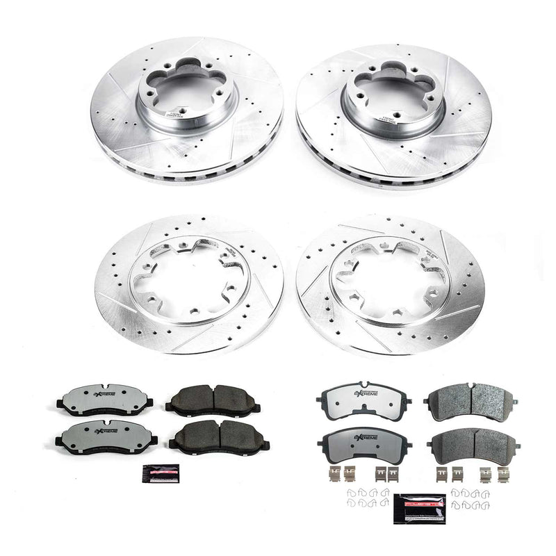 Power Stop K8806-36 Front And Rear Z36 Severe-Duty Truck And Tow 1-Click Pad And Rotor Kit for 2020-2024 Ford TRANSIT-350 HD product image