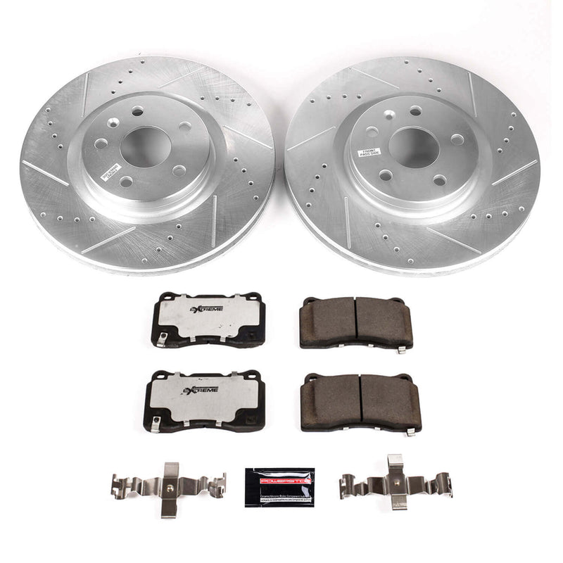 Power Stop K8825-26 Front Z26 Street Warrior 1-Click Pad And Rotor Kit for 2013-2019 Cadillac Xts product image
