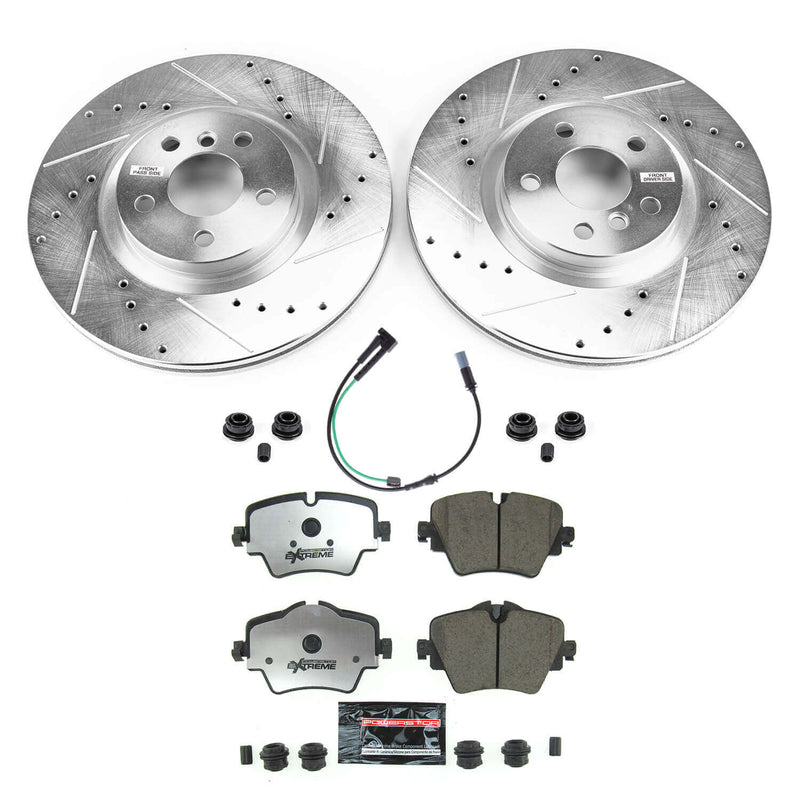 Power Stop K8827-26 Front Z26 Street Warrior 1-Click Pad And Rotor Kit for 2021-2024 MINI Cooper Countryman S, S ALL4 product image
