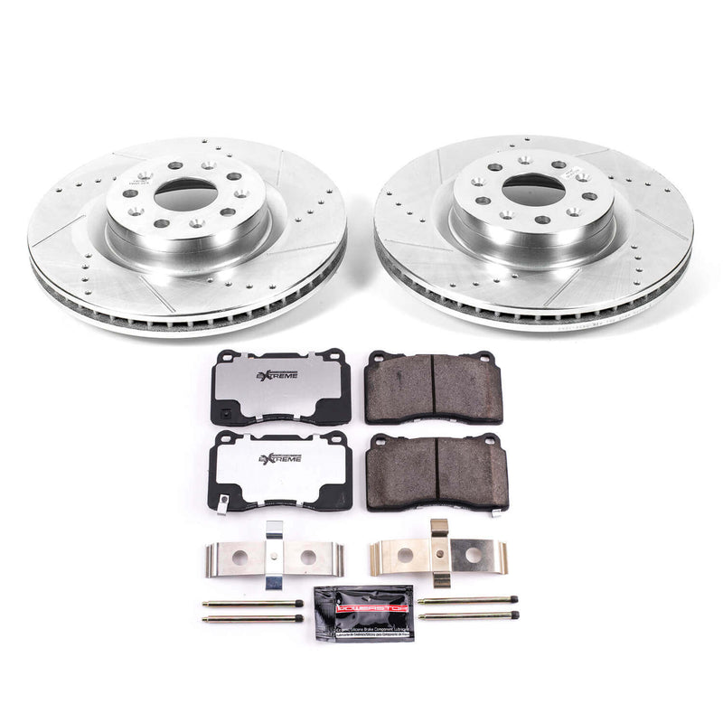 Power Stop K8836-26 Front Z26 Street Warrior 1-Click Pad And Rotor Kit for 2021-2024 Chevrolet Camaro LT1 product image