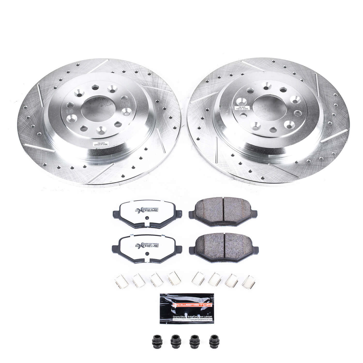 Power Stop K8846-36 Rear Z36 Severe-Duty Truck And Tow 1-Click Pad And Rotor Kit for 2013-2014 Ford Edge product image