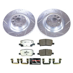 Power Stop K8857-26 Rear Z26 Street Warrior 1-Click Pad And Rotor Kit for 2017-2021 Tesla Model S product image