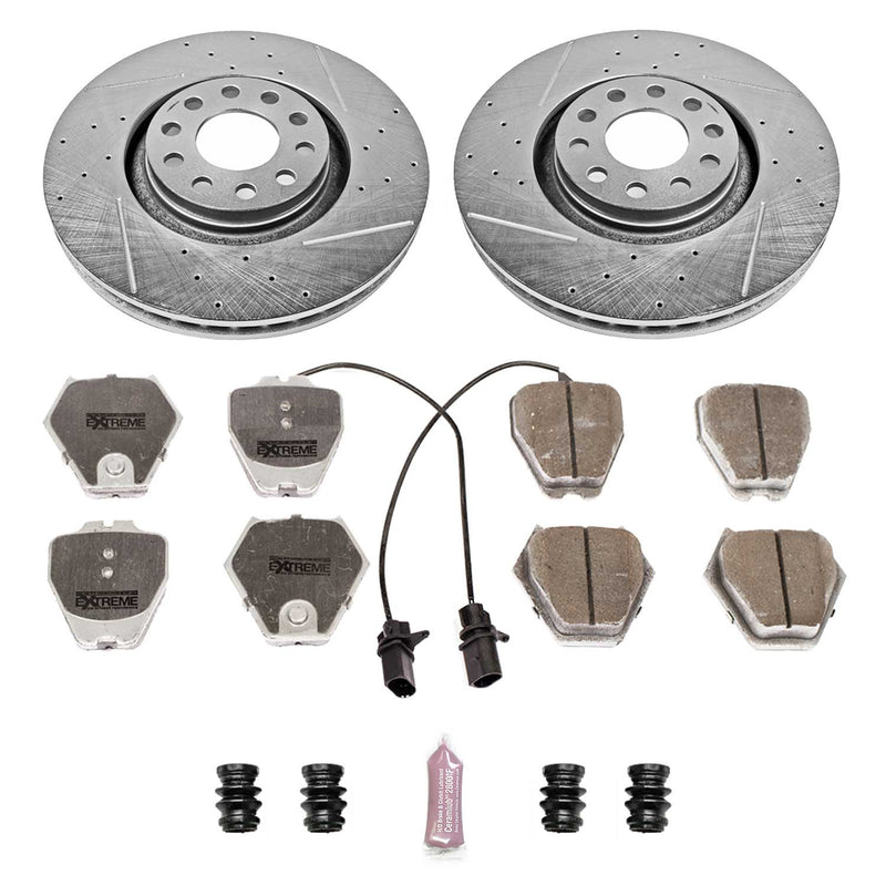 Power Stop K886-26 Z26 Extreme Street Warrior 1-Click Brake Kit (Front) for 2000-2005 Audi A6 product image