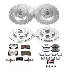 Power Stop K8885-26 Front And Rear Z26 Street Warrior 1-Click Pad And Rotor Kit for 2013-2019 Cadillac Xts product image
