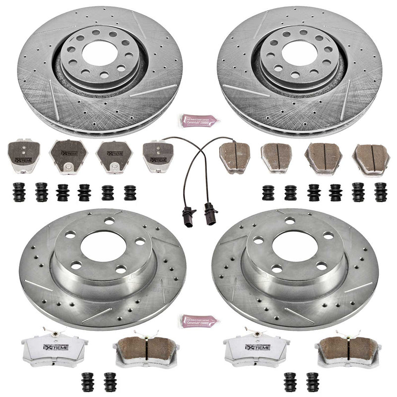 Power Stop K889-26 Z26 Extreme Street Warrior 1-Click Brake Kit (Front And Rear) for 2001-2005 Audi Allroad product image