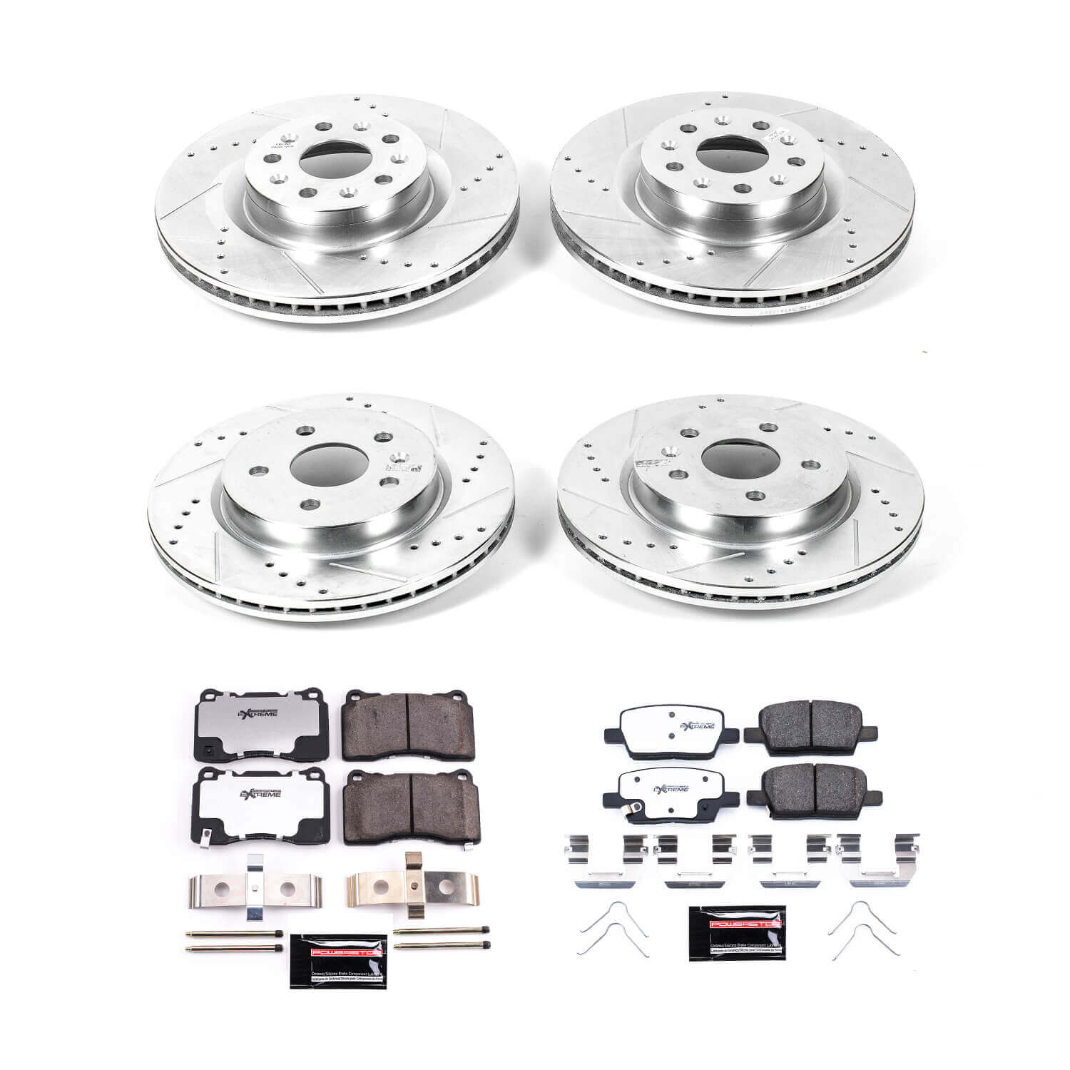 Power Stop K8900-26 Front And Rear Z26 Street Warrior 1-Click Pad And Rotor Kit for 2021-2024 Chevrolet Camaro LT1 product image