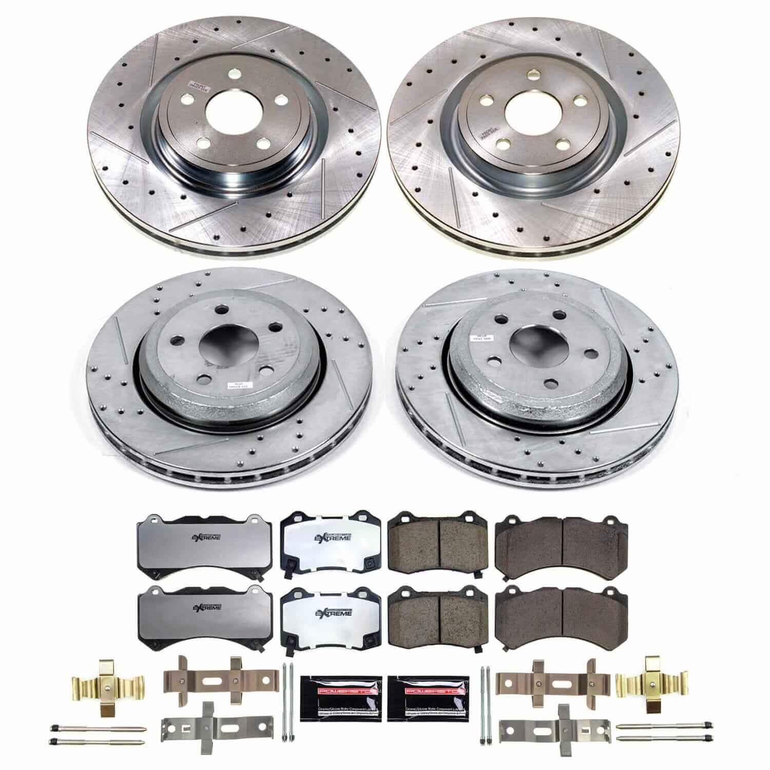 Power Stop K8903-26 - Front And Rear Z26 Street Warrior Pad And Rotor Kit vehicle fitment brake part