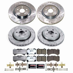 Power Stop K8903-26 - Front And Rear Z26 Street Warrior Pad And Rotor Kit vehicle fitment brake part