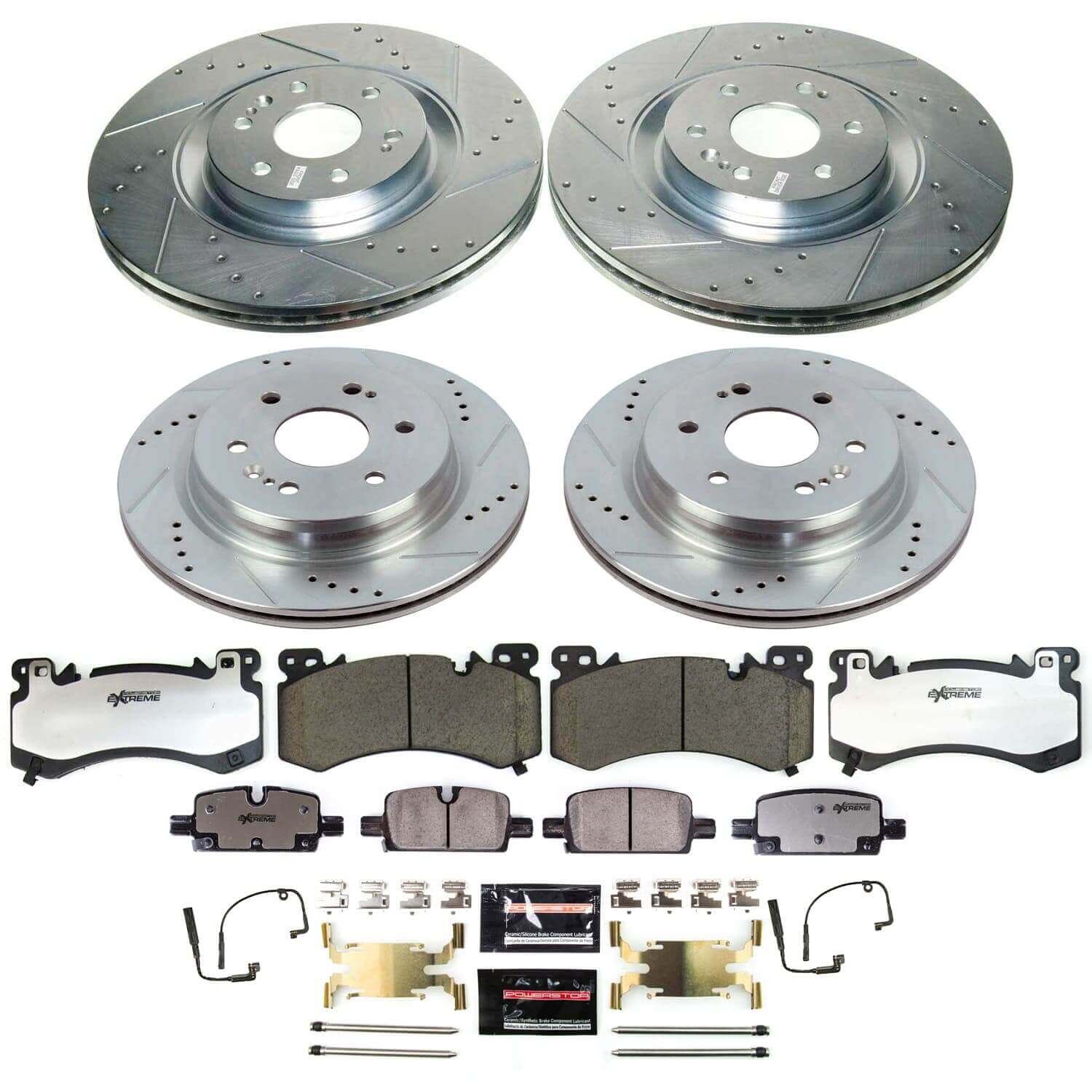 Power Stop K8939-36 - Front And Rear Z36 Severe-Duty Truck And Tow 1-Click Pad And Rotor Kit vehicle fitment brake part