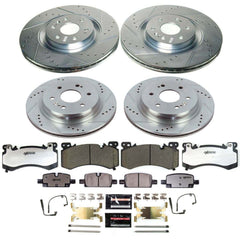 Power Stop K8939-36 - Front And Rear Z36 Severe-Duty Truck And Tow 1-Click Pad And Rotor Kit vehicle fitment brake part