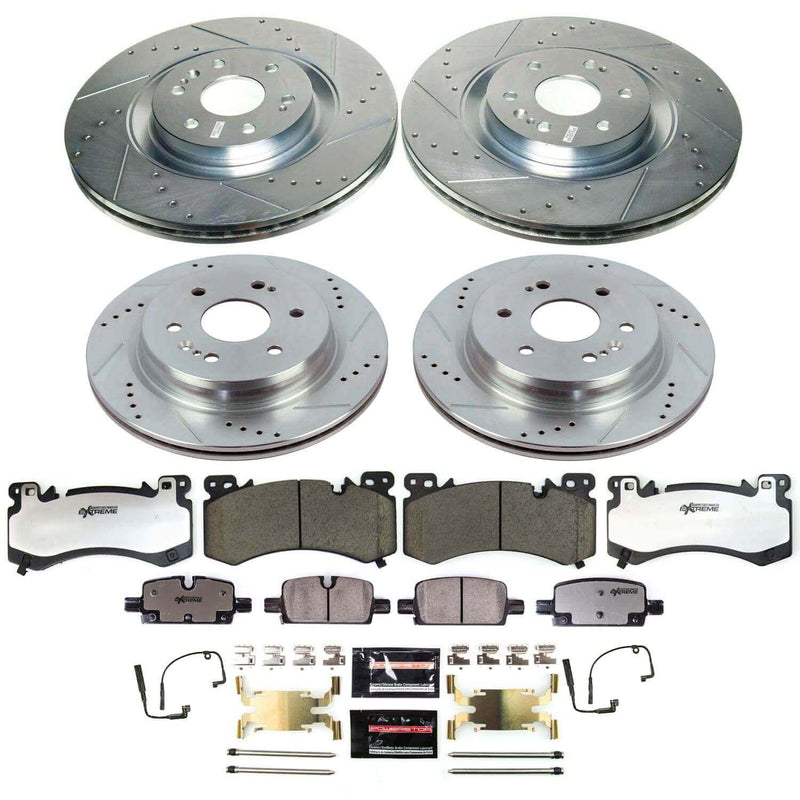 Power Stop K8939-36 - Front And Rear Z36 Severe-Duty Truck And Tow 1-Click Pad And Rotor Kit vehicle fitment brake part