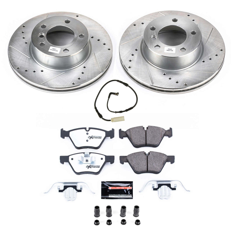Power Stop K8949-26 Front Z26 Street Warrior 1-Click Pad And Rotor Kit for 2008-2010 BMW 128I product image