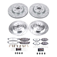 Power Stop K8971-36 Front And Rear Z36 Severe-Duty Truck And Tow 1-Click Pad And Rotor Kit for 2011-2019 Lincoln Mkt product image