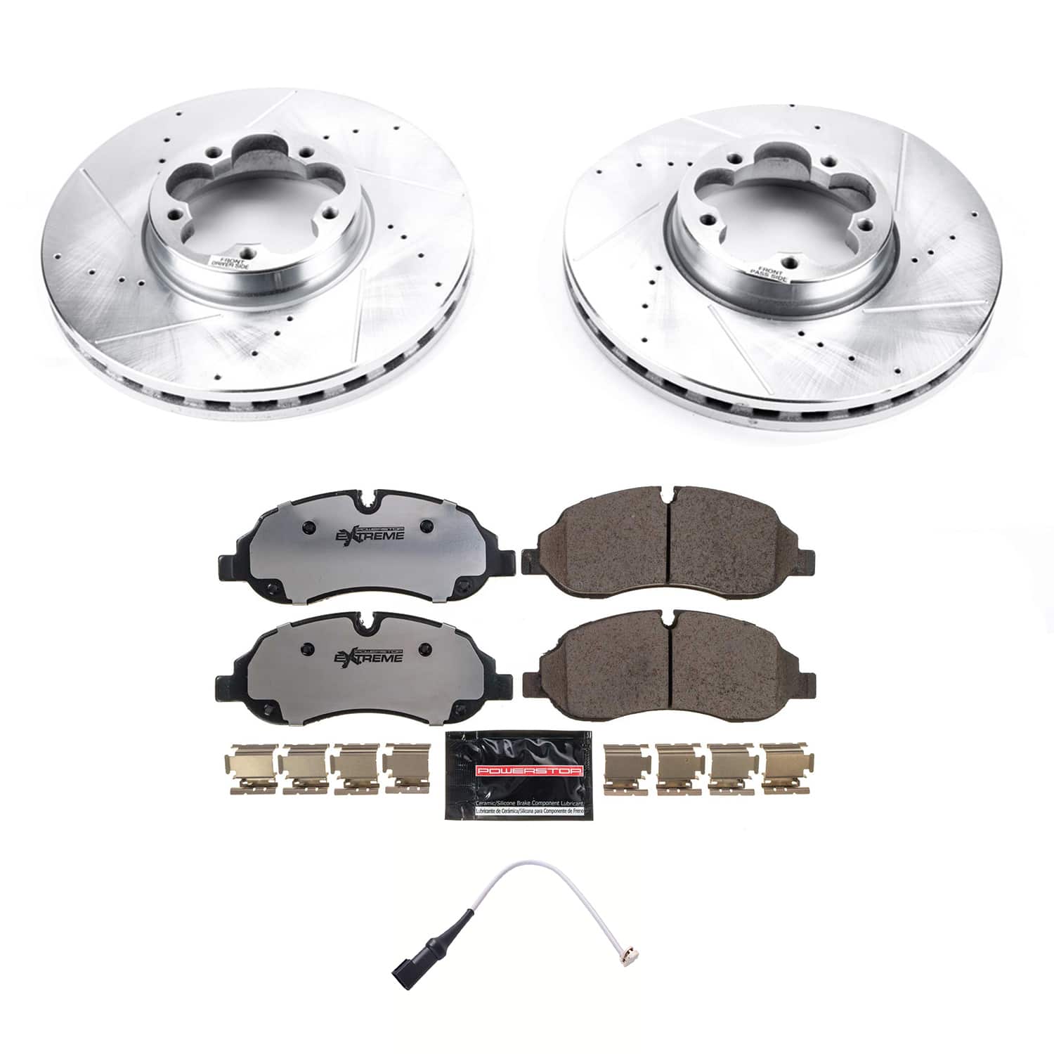 Power Stop K8979-36 Front Z36 Severe-Duty Truck And Tow 1-Click Pad And Rotor Kit for 2020-2024 Ford TRANSIT-350 HD product image