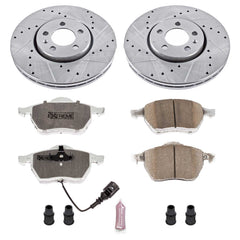 Power Stop K898-26 Z26 Extreme Street Warrior 1-Click Brake Kit (Front) for 1999-2010 Volkswagen Beetle product image